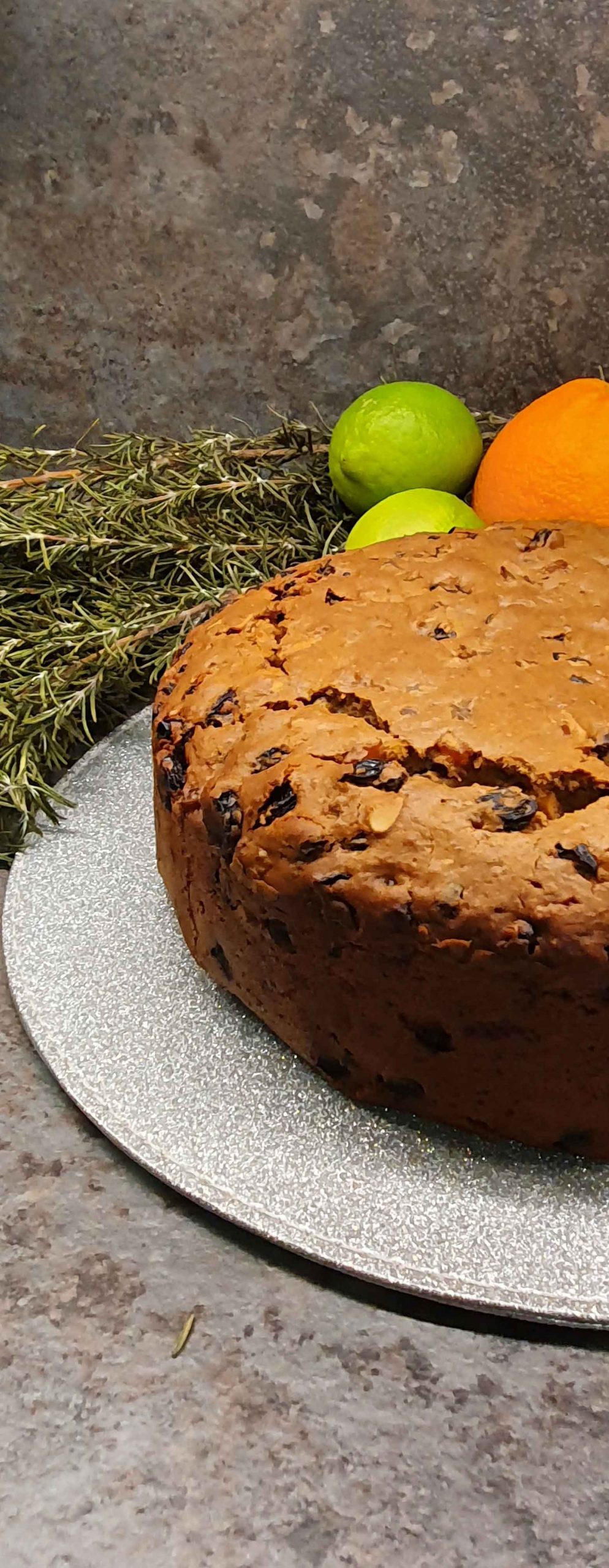 Naked Vegan Christmas Cake