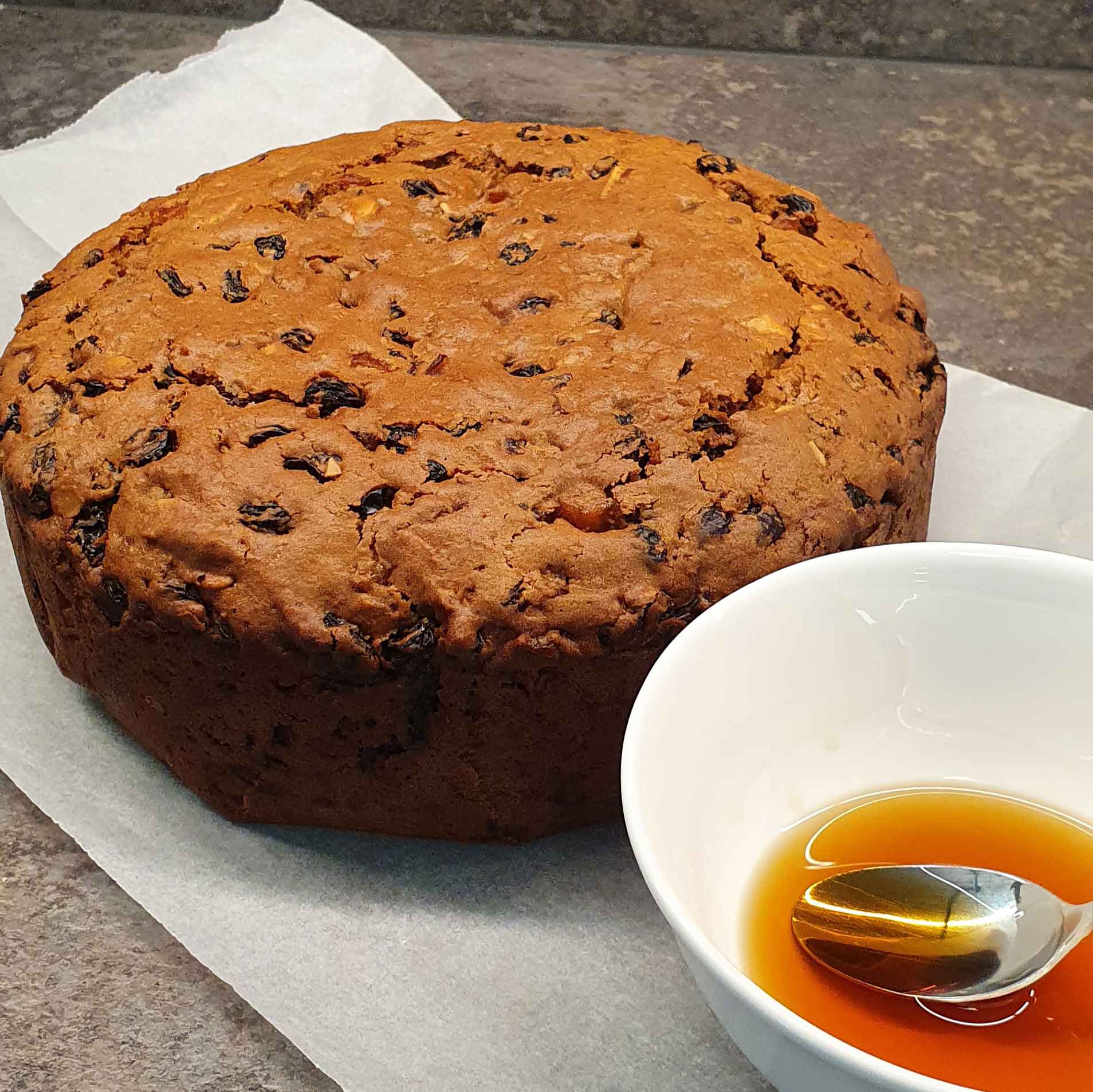 Naked Vegan Christmas Cake
