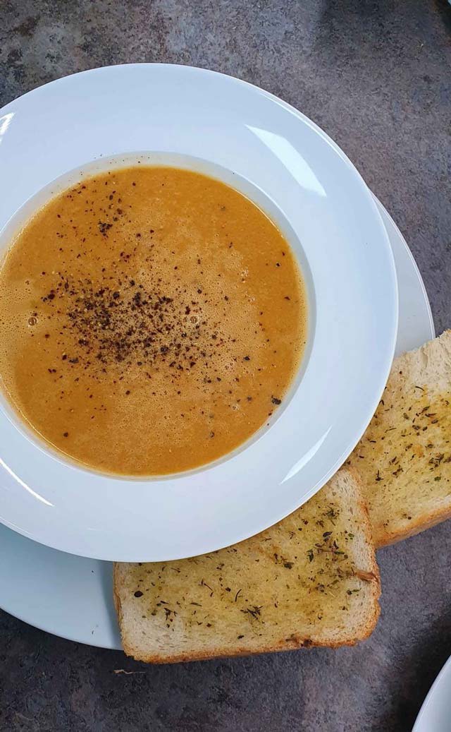 Fiery cuddle cup soup