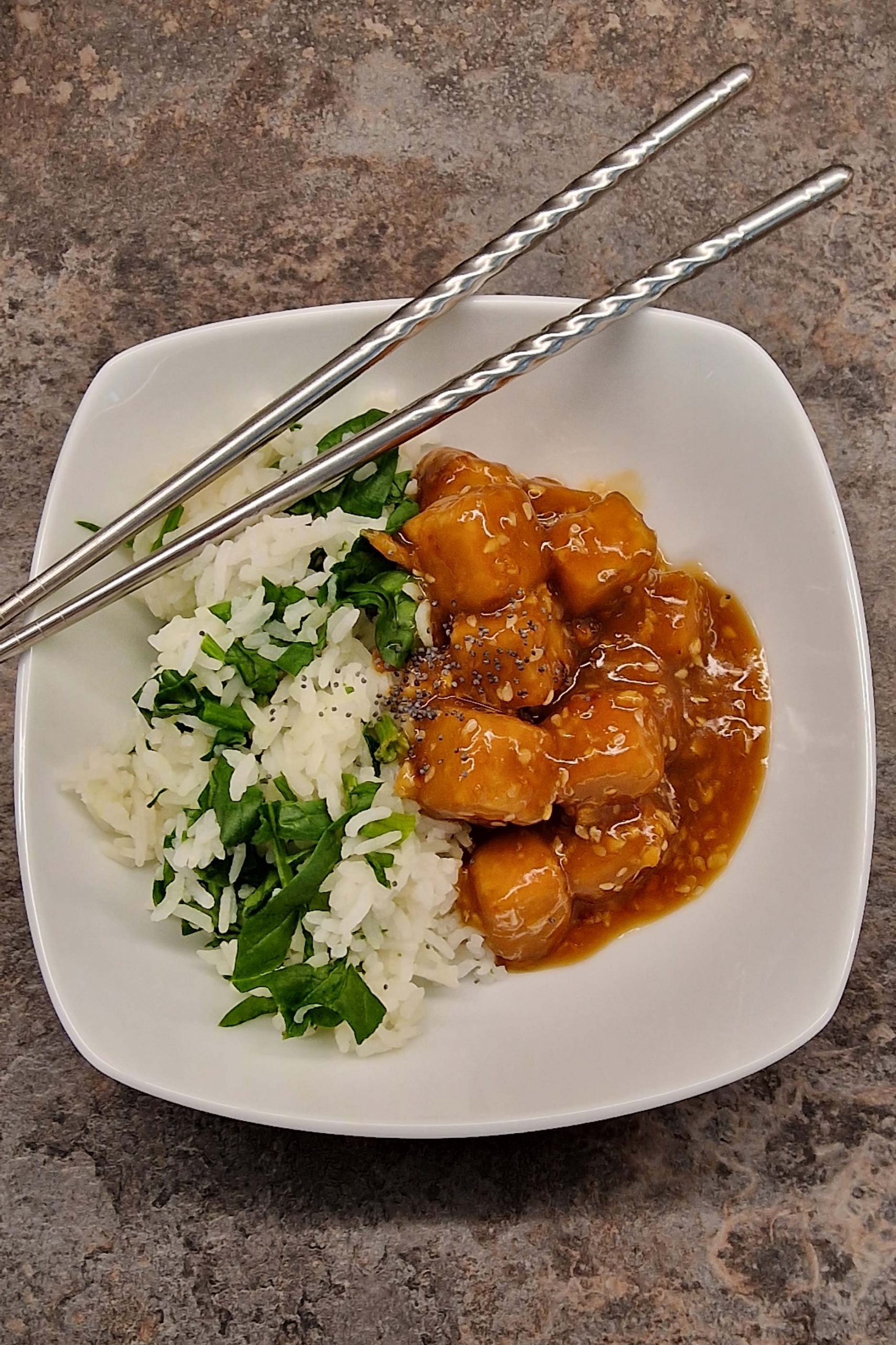 Sticky Orange Tempeh
