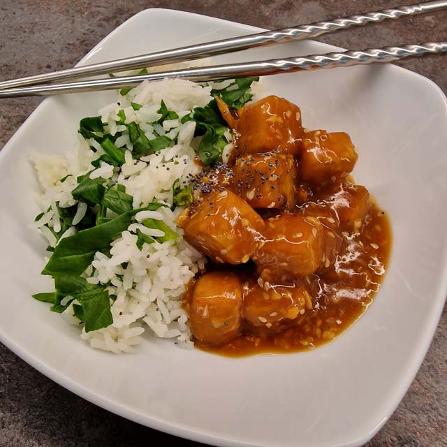 Sticky Orange Tempeh